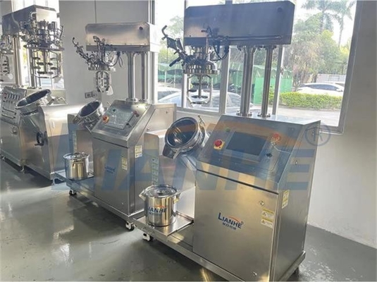 High Shear Lab Emulsifying Heating Mixer 5L 10L Homogenizer Vacuum Emulsifier Tank