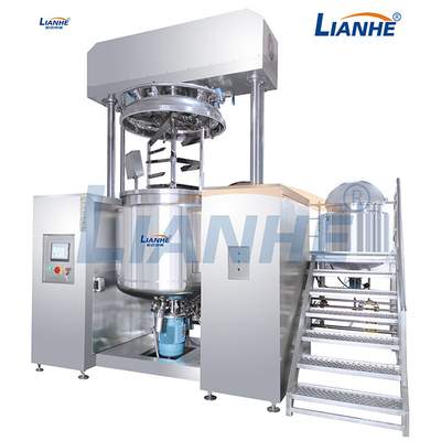 Stainless Steel Cosmetic Cream Emulsifier 1T Mixer Vacuum Ointment Gel Emulsifying Machine