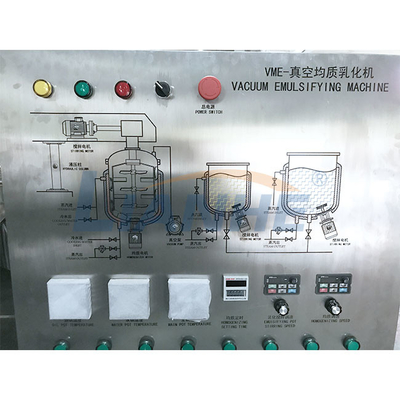 Cosmetic Cream Vacuum Emulsifier Mixer High Shear Homogenizer Wall Scraper