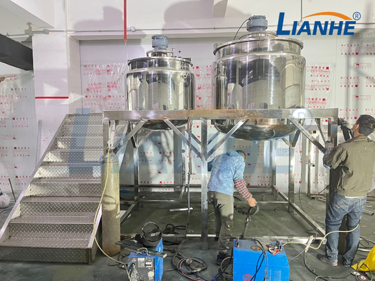 Fixed Emulsifier Homogenizer Cosmetic Moisturizer Heating Mixer Gel Making Machine