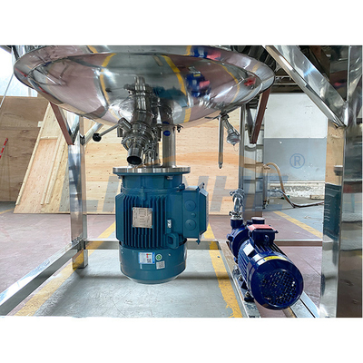 1000L Fixed High Shear Vacuum Emulsifier Mixer Heating Cosmetic Reactor