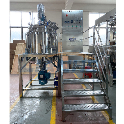 1000L Fixed High Shear Vacuum Emulsifier Mixer Heating Cosmetic Reactor