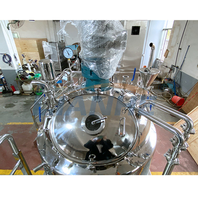 Big Capacity 6000L Facial Vacuum Emulsifier Mixer Skincare Reactor Tank With Heating