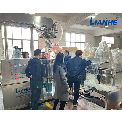 65rpm Vacuum Homogenizer Machine One Way Cream Mixing Emulsifier