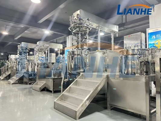 300L Cosmetic Vacuum Mixer Homogenizer Face Cream Making Machine