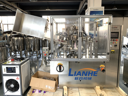 Plastic Aluminum Tube Ointment Filling And Sealing Machine High Accuracy