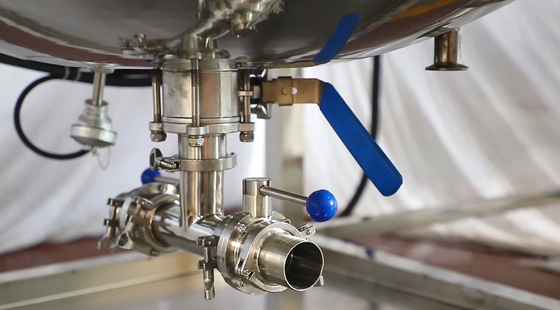 300L Vacuum Emulsifier Mixer Antigen Reagent Solution Making Machine Heating tank