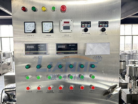 200L Hydraulic Lifting Cosmetic Vacuum Emulsifying Homogenizer Mixer Machine