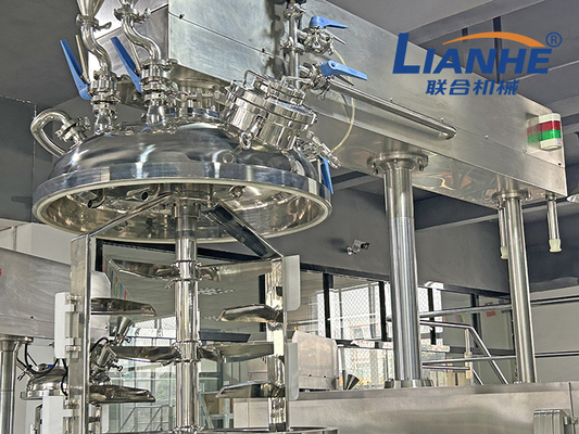 300L Internal And External Circulation Vacuum Homogenizer Cream Mixer Machine