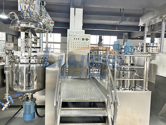 300L Internal And External Circulation Vacuum Homogenizer Cream Mixer Machine