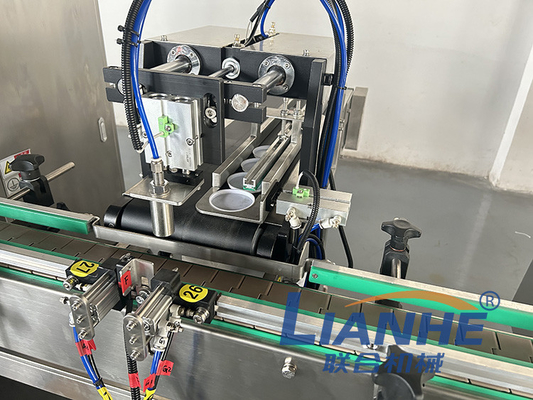 Automatic Shampoo Detergent Cream Jar Piston Filling Capping Machine