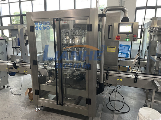 Automatic 4 Nozzles Viscous Lotion Liquid Filling Machine For Soap Detergent Shampoo