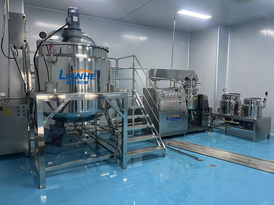 Cosmetics Production Line Shampoo Homogeneous Mixer Paste Cream Emulsifying Machine