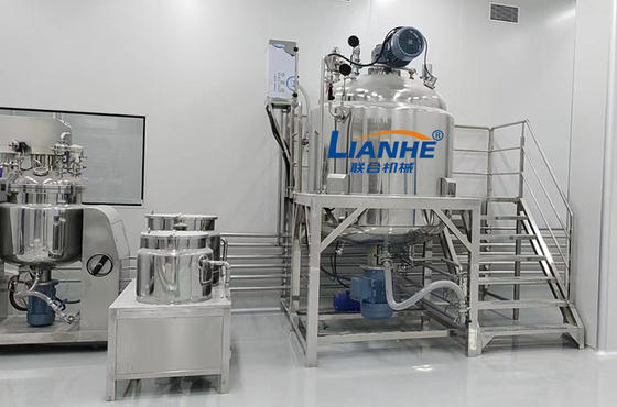 Button Control Homogenizing Vacuum Emulsifier Ketchup Mayonnaise Making Machine