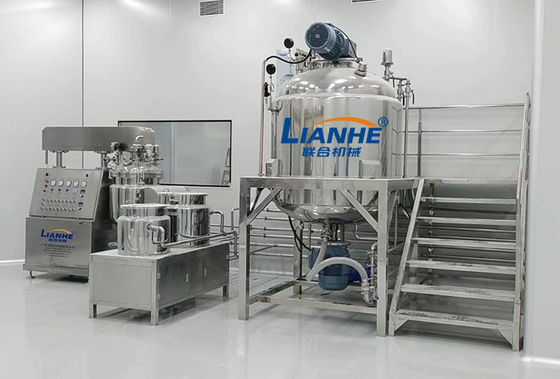Button Control Homogenizing Vacuum Emulsifier Ketchup Mayonnaise Making Machine