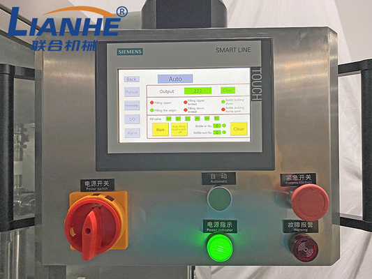 PLC 12 Nozzles Automatic Filling Machine Liquid Soap Shower Gel Lotion Capping Labeling Line