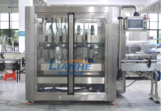 2 / 4 Nozzles Tracking Type Liquid Bottle Filling Machine High Speed