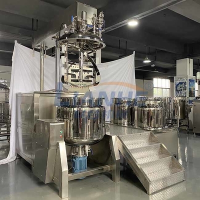 5.5KW SUS304 Cosmetic Cream Mixing Machine , Durable Vacuum Mixer Homogenizer