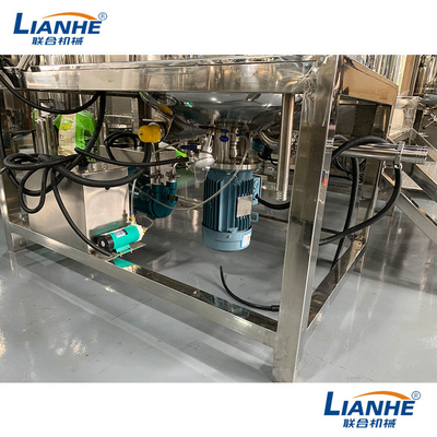 100L Ointment Making Machine , Fixed Type Cosmetic Processing Equipment