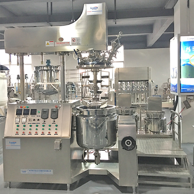 3 Layer Stainless Steel Vacuum Emulsifier Mixer With Upper Homogenizer