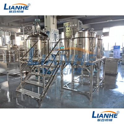 500L Fixed Type Vacuum Emulsifier Mixer SUS304 Frame For Cosmetic Cream