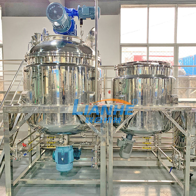65 Rpm 1000L Lotion Mixer Machine Cosmetic , Fixed Type Ointment Making Machine