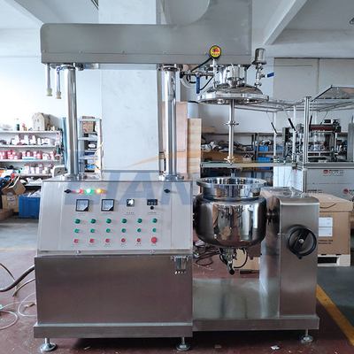 Lipstick Making Vacuum Emulsifier Mixer Electric 50L Durable