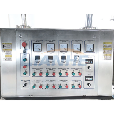 3600r/Min Vacuum Emulsifying Machine , 45 Degree Cosmetic Cream Mixer Machine