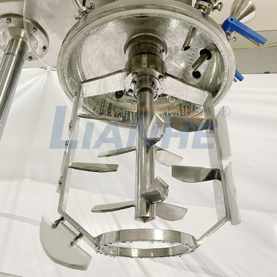 3600r/Min Vacuum Emulsifying Machine , 45 Degree Cosmetic Cream Mixer Machine