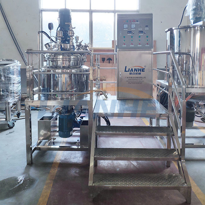 100L Stainless Steel Vacuum Emulsifier Mixer Fixed Cover Emulsifier for Cream