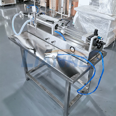 Semi Automatic Liquid Filling Machine 0.6-0.8MPa Horizontal Durable