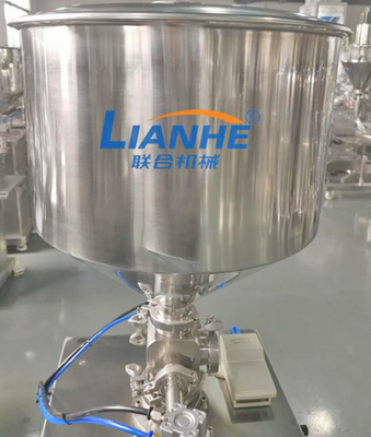 ISO Semi Automatic Cream Lotion Filling Machine Rustproof Stainless Steel