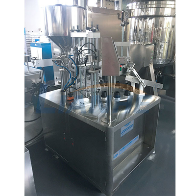 40L Tube Filling Sealing Machine , Ultrasonic Ointment Tube Filler