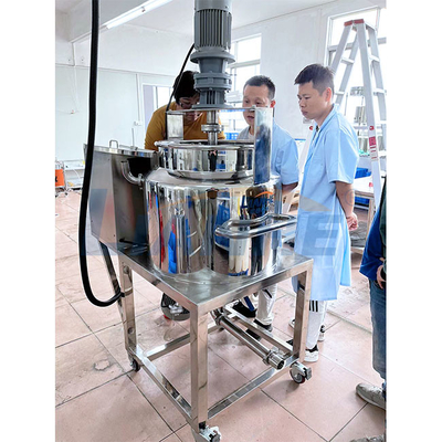 Electric Heating High Shear Emulsifier Mixer 100L 3 Layers Stainless Steel