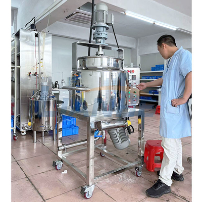Electric Heating High Shear Emulsifier Mixer 100L 3 Layers Stainless Steel