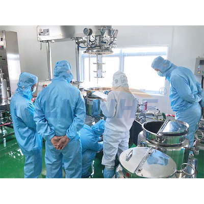 50L Vacuum High Shear Emulsifier Mixer PLC Control For Ice Water Cooling