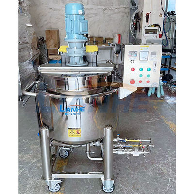 Stainless steel 100 litre soap mixing machine with motor and control panel