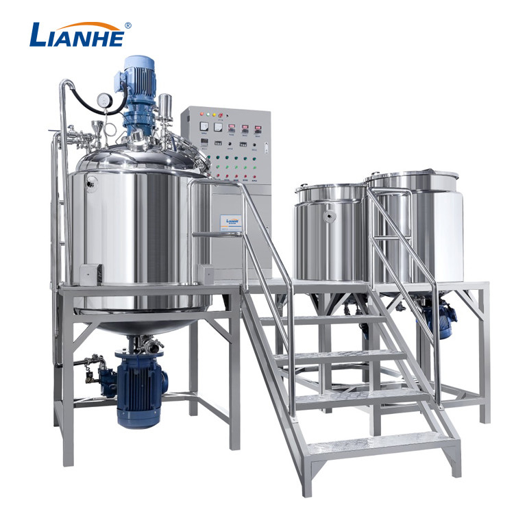 500L Fixed Type Vacuum Emulsifier Mixer SUS304 Frame For Cosmetic Cream