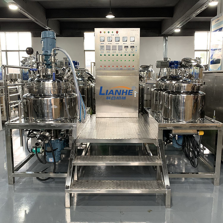 100L Ointment Making Machine , Fixed Type Cosmetic Processing Equipment