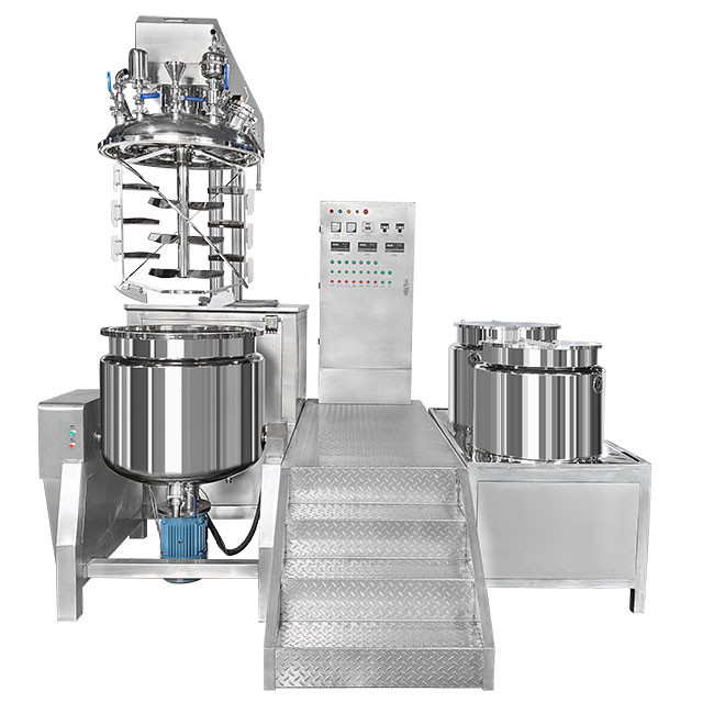 5.5KW SUS304 Cosmetic Cream Mixing Machine , Durable Vacuum Mixer ...