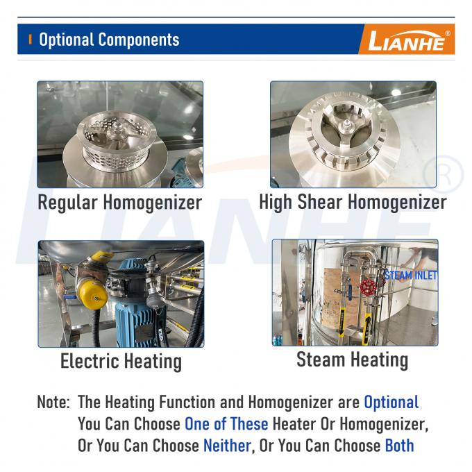 500L Liquid Agitator Homogenizer Emulsifier Mixer Hand Wash Sanitizer